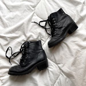 Roots Genuine Leather Heeled Booties